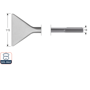 SDS-max spadebeitel, 115x350