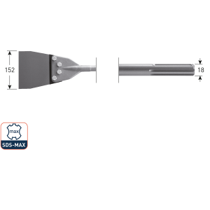 SDS-max spachtelbeitel, 152x635